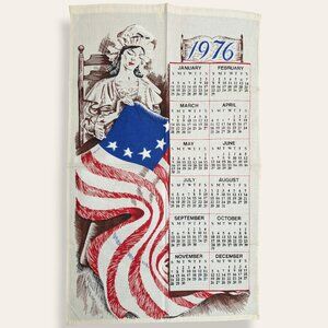 Vintage 1976 Betsy Bicentennial Commemorative Tea Towel